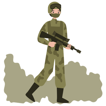 Militär Operation  Illustration