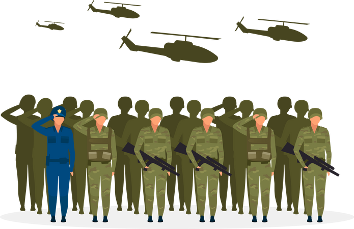 Militärregime  Illustration