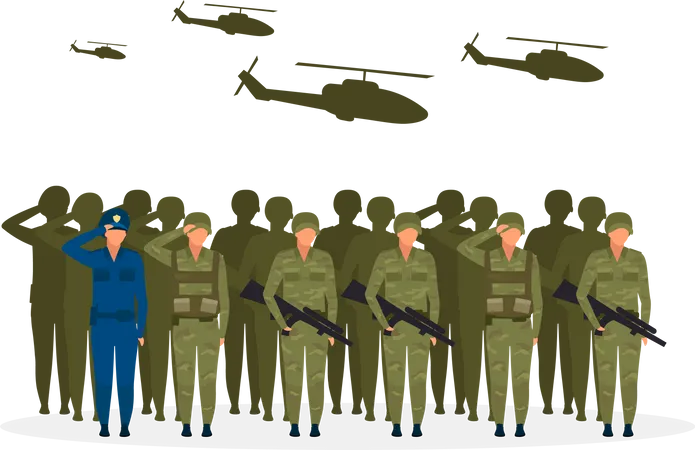 Militärregime  Illustration