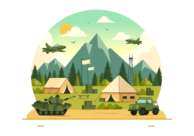 Military Army Force  Illustration