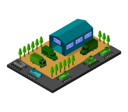 Military base  Illustration