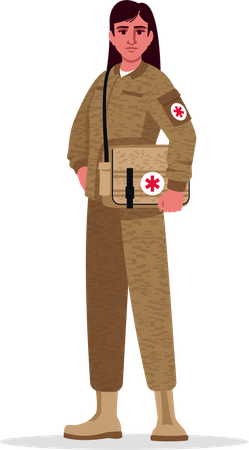 Military doctor  Illustration