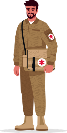 Military doctor  Illustration