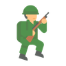 illustration for military man