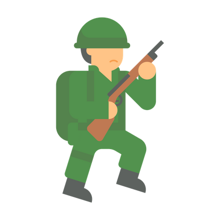 Military man  Illustration