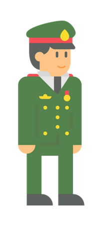 Military officer Illustration