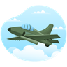 army jet fighter illustration