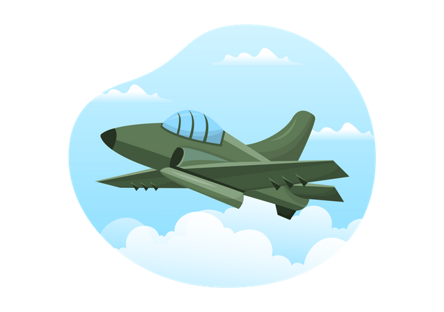 Military plane  Illustration