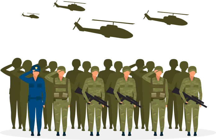 Military regime Illustration