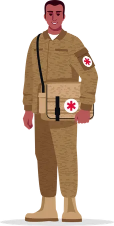 Military surgeon  Illustration