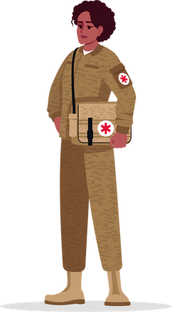 Military surgeon  Illustration