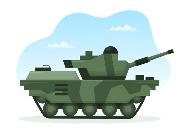 Military Tank  일러스트레이션