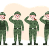 free military team illustrations