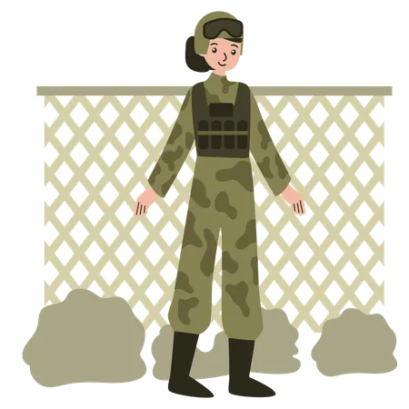 Military Training  Illustration