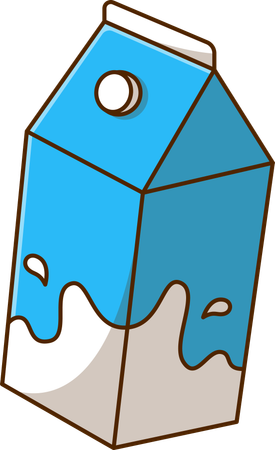 Milk Box  Illustration