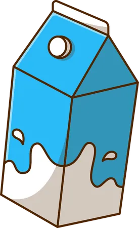 Milk Box  Illustration