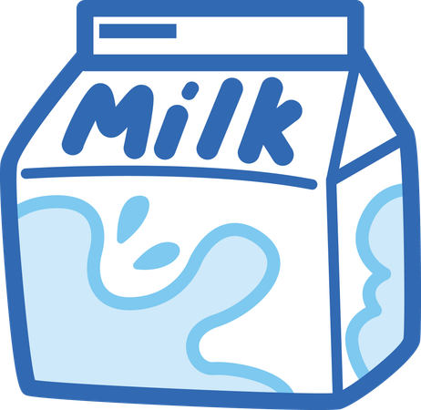 牛乳容器  イラスト