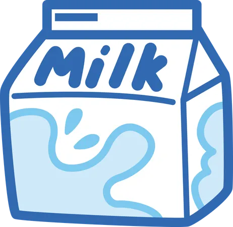 牛乳容器  イラスト
