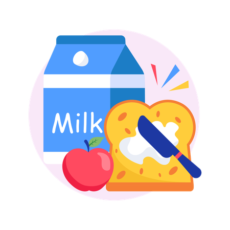 Milk container  Illustration