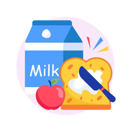 Milk container  Illustration