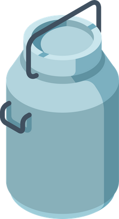 Milk container jar  Illustration