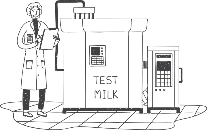 Milk production  Illustration