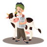 illustration milkman