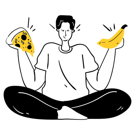 Mindful Eating  Illustration