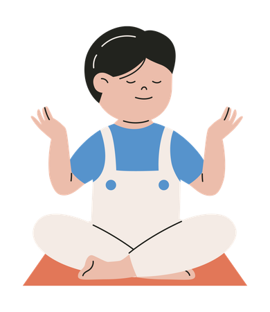 Mindfulness in Children  Illustration