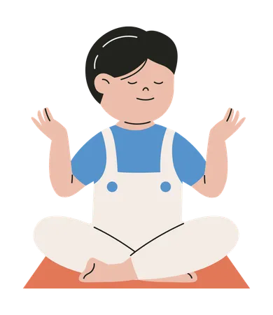 Mindfulness in Children  Illustration