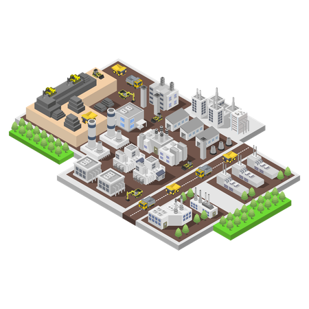 Mine industry  Illustration