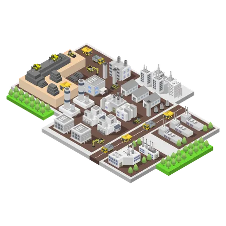 Mine industry  Illustration