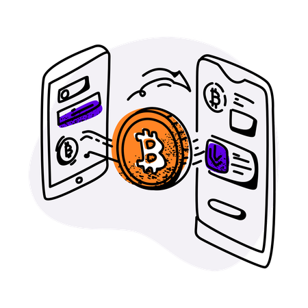 Mineração de bitcoin  Ilustração