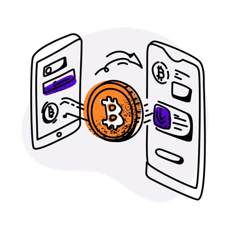 Mineração de bitcoin  Ilustração