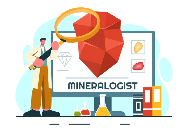 Mineraloge  Illustration