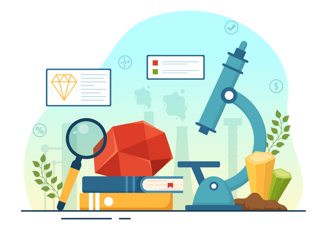 Mineralogy study  Illustration