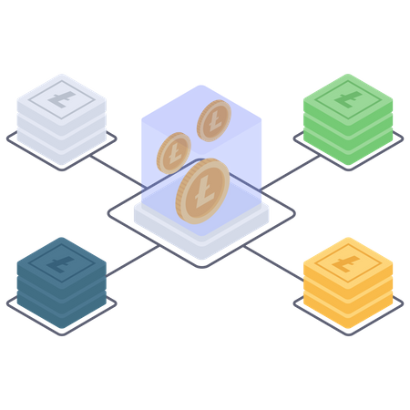 Minería de litecoin  Ilustración