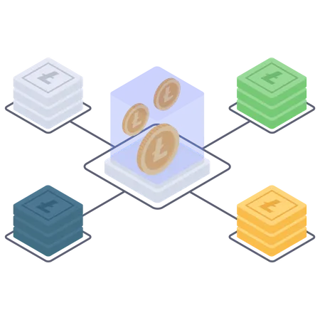 Minería de litecoin  Ilustración