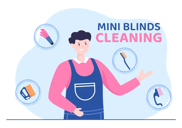 Mini Blinds Service Illustration
