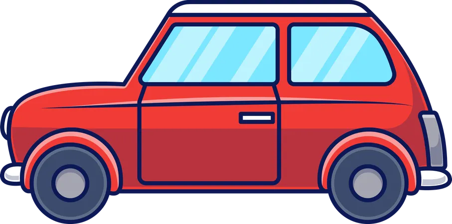Mini coche compacto  Ilustración