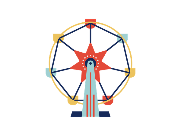 Mini Ferris wheel  Illustration