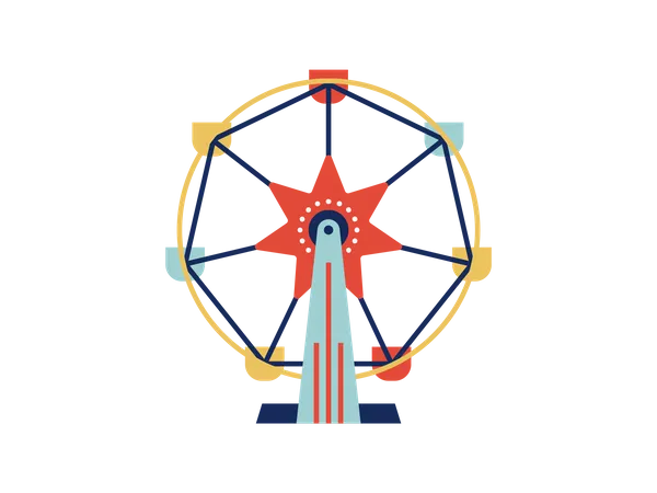 Mini Ferris wheel  Illustration