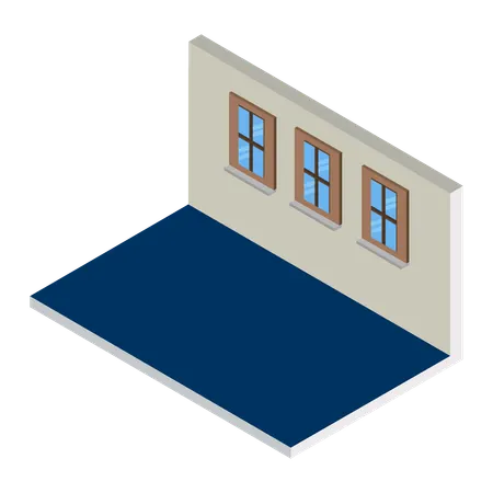 最小限の部屋  イラスト