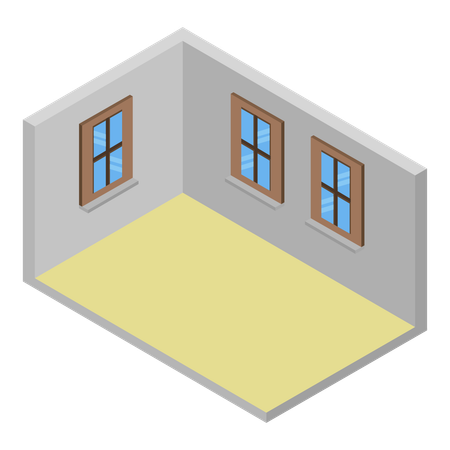 最小限の部屋  イラスト