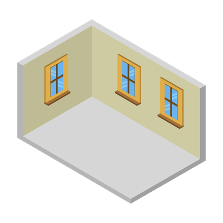 最小限の部屋  イラスト