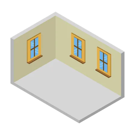 最小限の部屋  イラスト