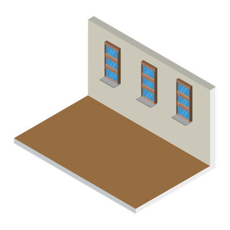最小限の部屋  イラスト