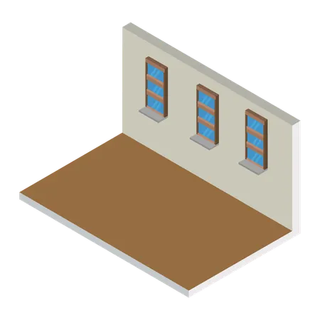 最小限の部屋  イラスト