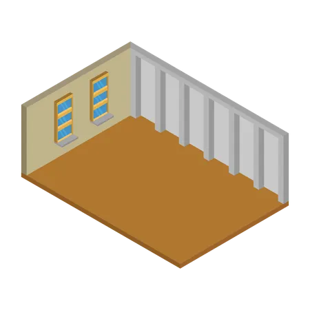 最小限の部屋  イラスト