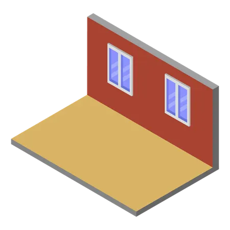 最小限の部屋  イラスト